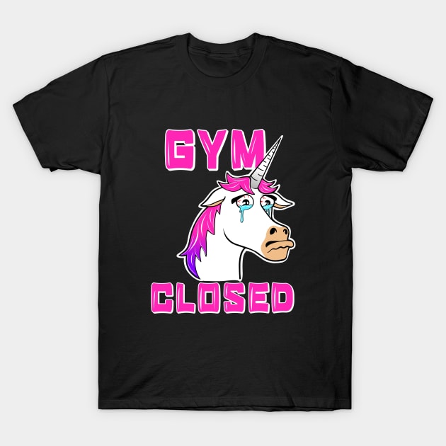 Unicorn Fitness, fitness funny, gym girl T-Shirt by TimAddisonArt